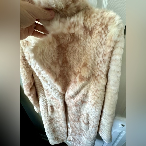 🎸UNREAL FUR🎸🔥NWT🔥Montmartre Coat in Beige/Pink— size S - Picture 11 of 14
